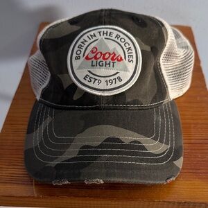 Camouflage Coors Light Trucker Hat
